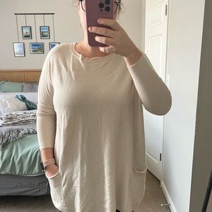 Cream pocket tunic